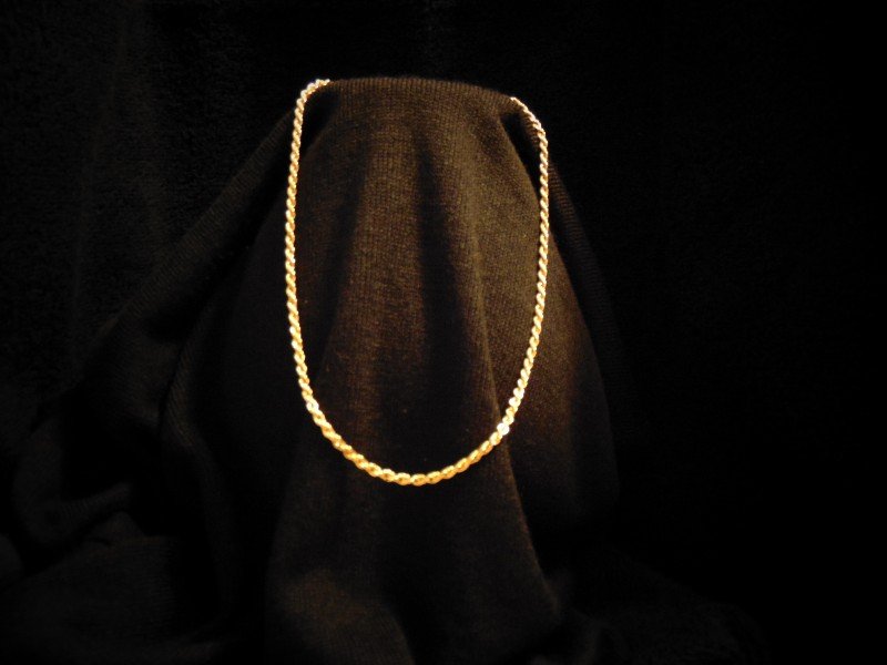 Vintage TRIFARI - Rope Necklace: Vintage TRIFARI - Rope Necklace / Collection: Vintage Collection / Trifari Gold-tone Solid Rope Chain Necklace / Length: 30 inches / Most traditional Trifari pieces of costume jewelry resemble fine je