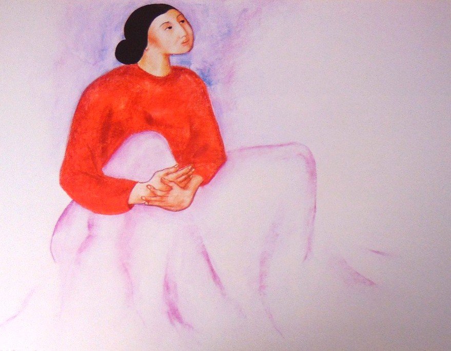 R.C. Gorman: Sitting Woman (1 of 4)