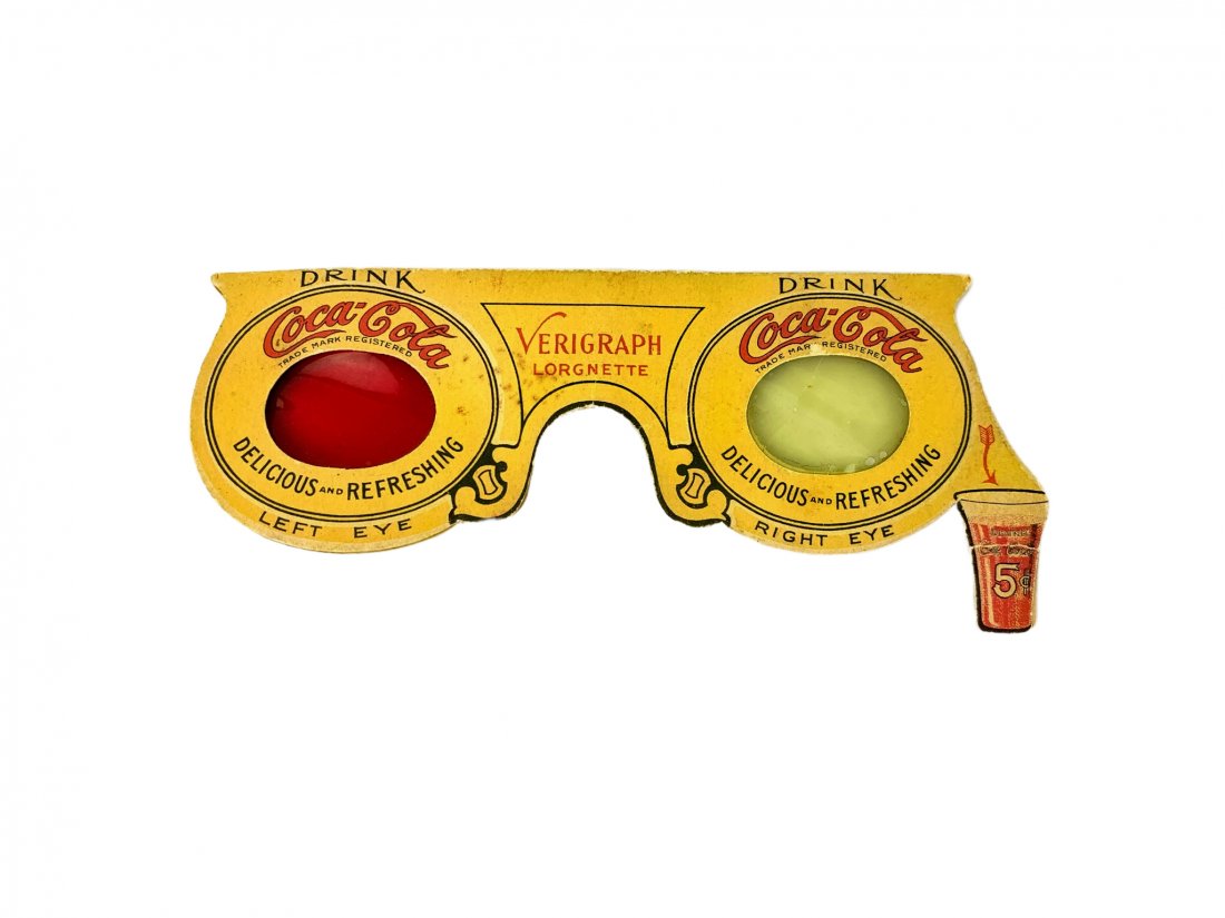 Rare Coca-Cola Coke 1914 Verigraph Glasses (1 of 6)