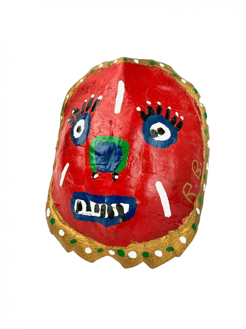 Richard Burnside Folk Art Painted Turtle Shell (1 of 5)