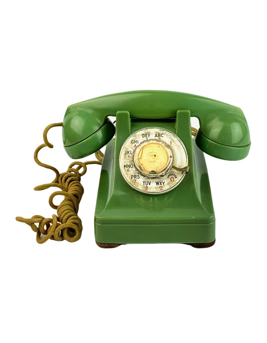 Western Electric Bell 302 Green Rotary Telephone (1 of 6)