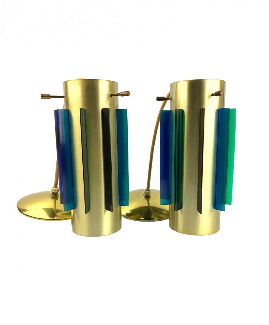 Mid Century Lightolier Pendant Light Pair (1 of 7)