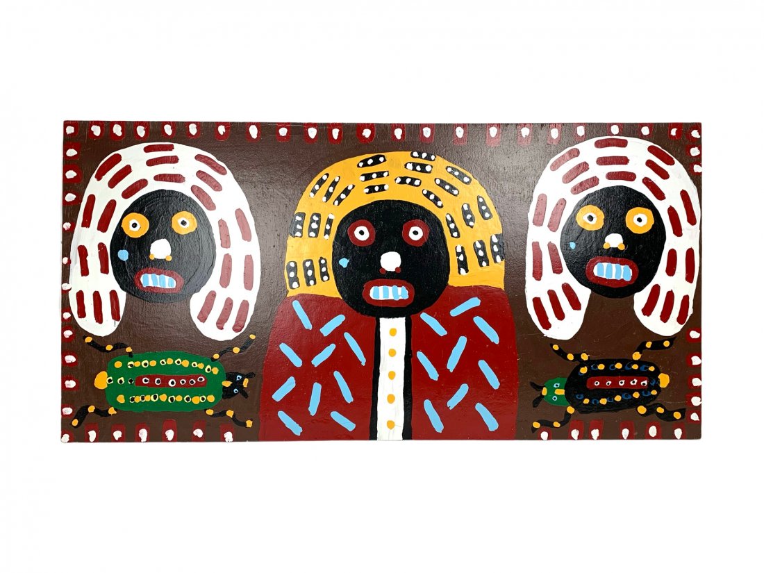 Large Richard Burnside King & Queens Folk Art Painting (1 of 8)