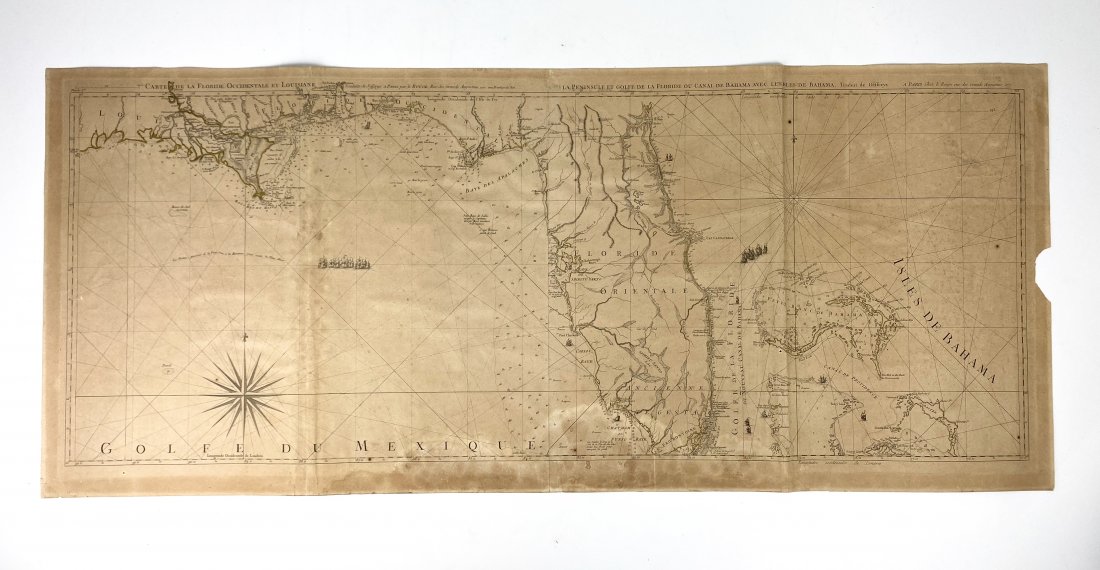 18th Century Florida Louisiana Coast Map - Jefferys (1 of 11)