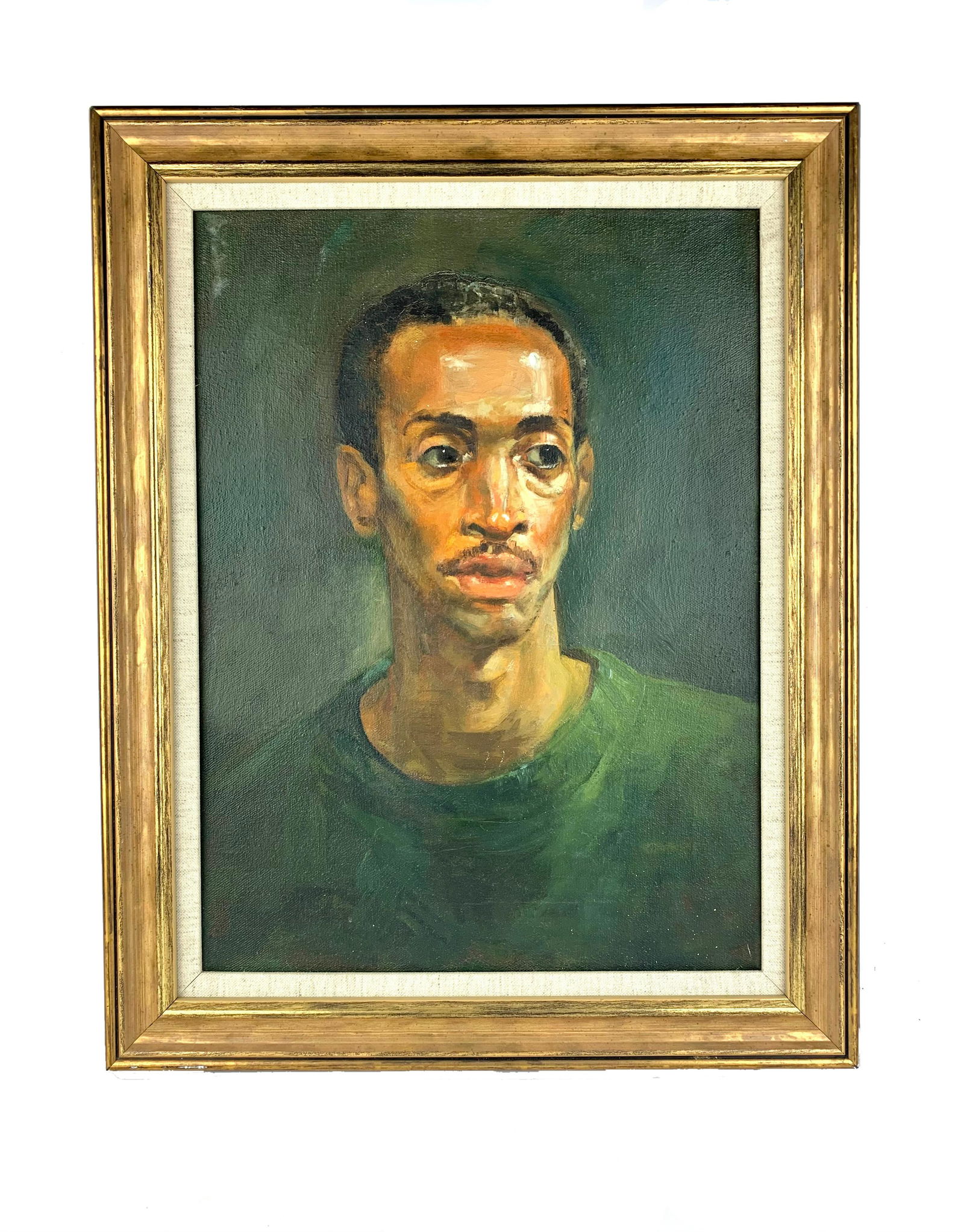 Vintage African American  Portrait Painting (1 of 6)