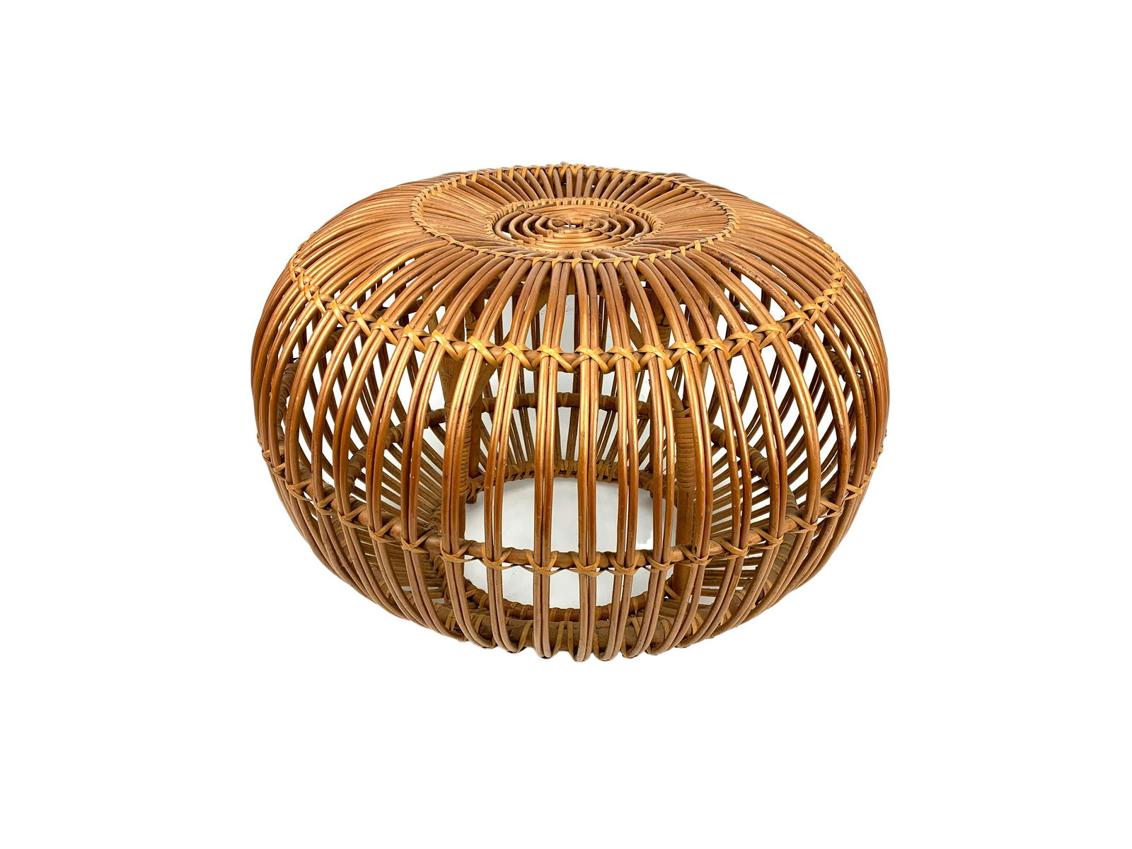 Franco Albini Rattan Pouf Stool (1 of 6)