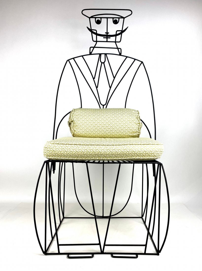John Risley Bent Steel Figural Chair (1 of 8)