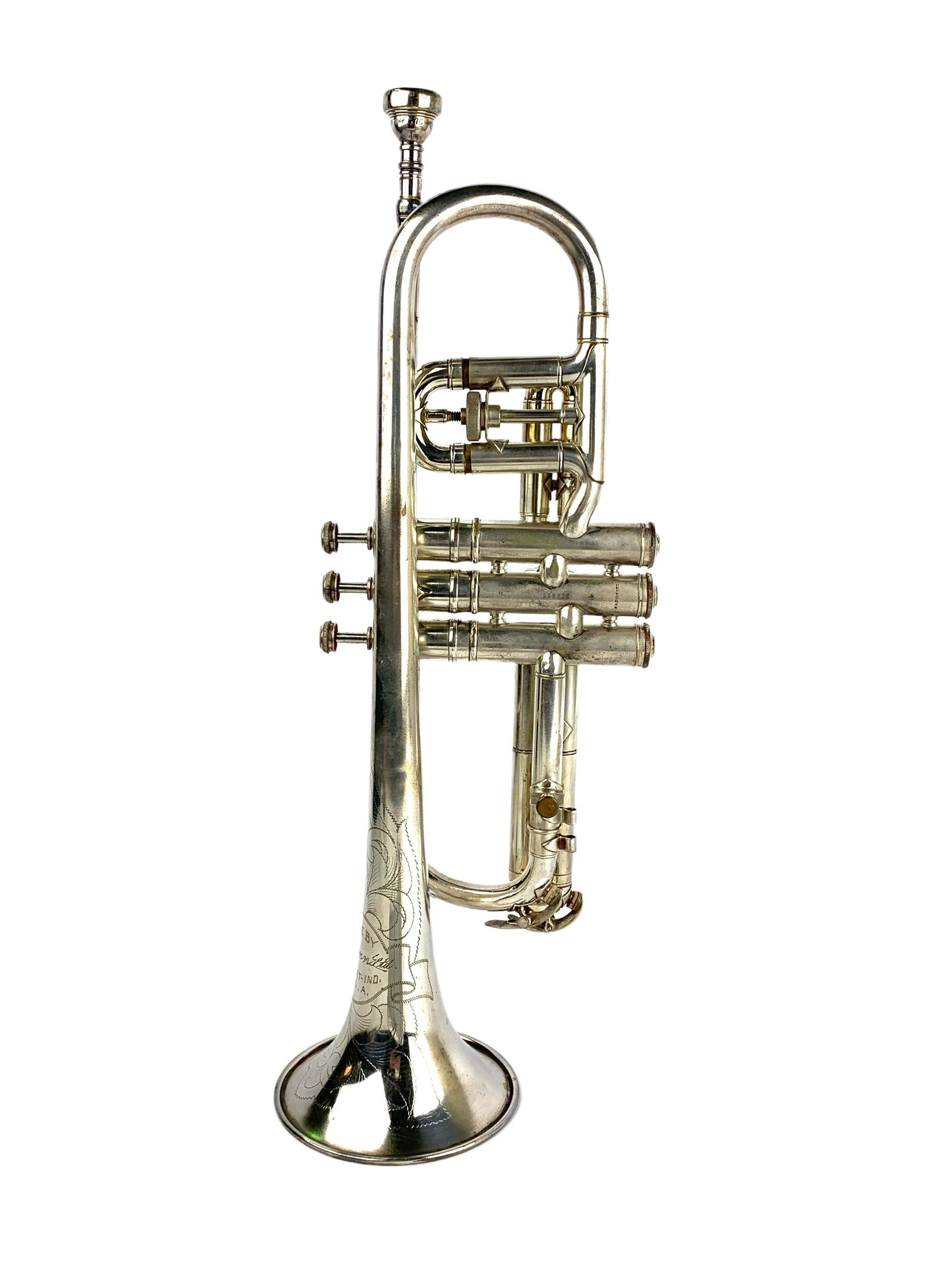 1926 Conn 80A Silver Plated Cornet Trumpet (1 of 11)