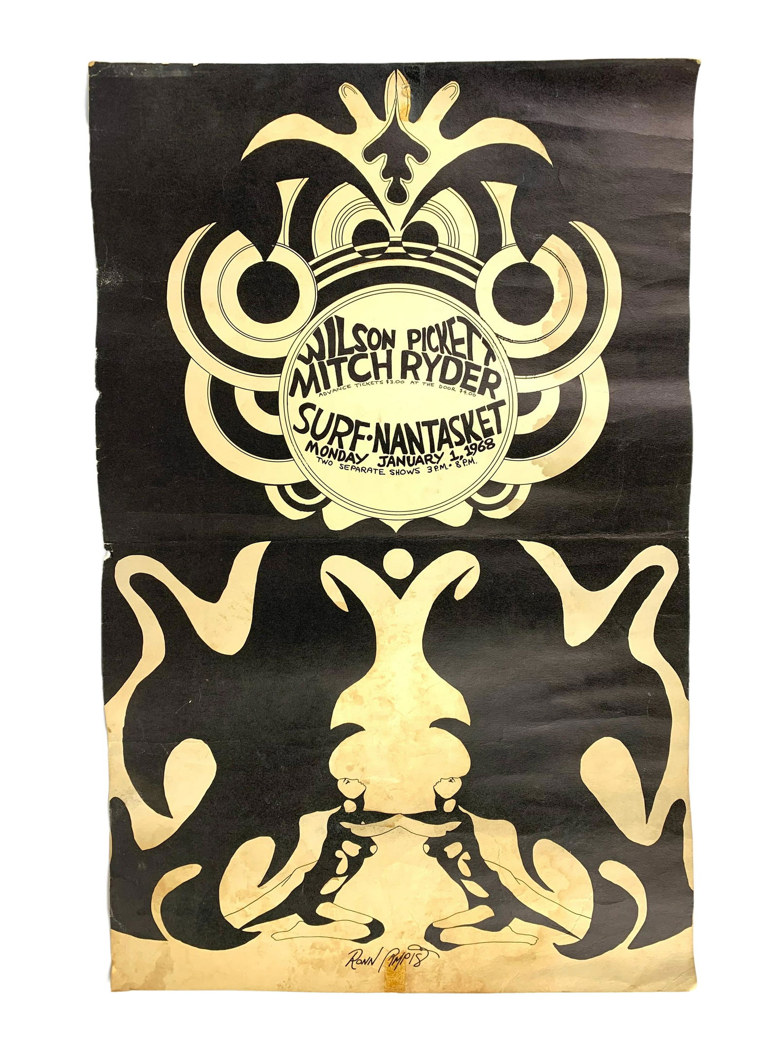 Mitch Ryder Wilson Pickett Concert Poster 1968 (1 of 8)