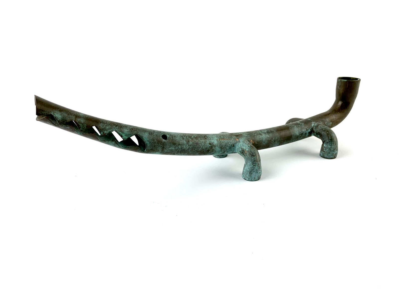 Jonathan G. Bonner Copper Alligator Candle Holder (1 of 7)
