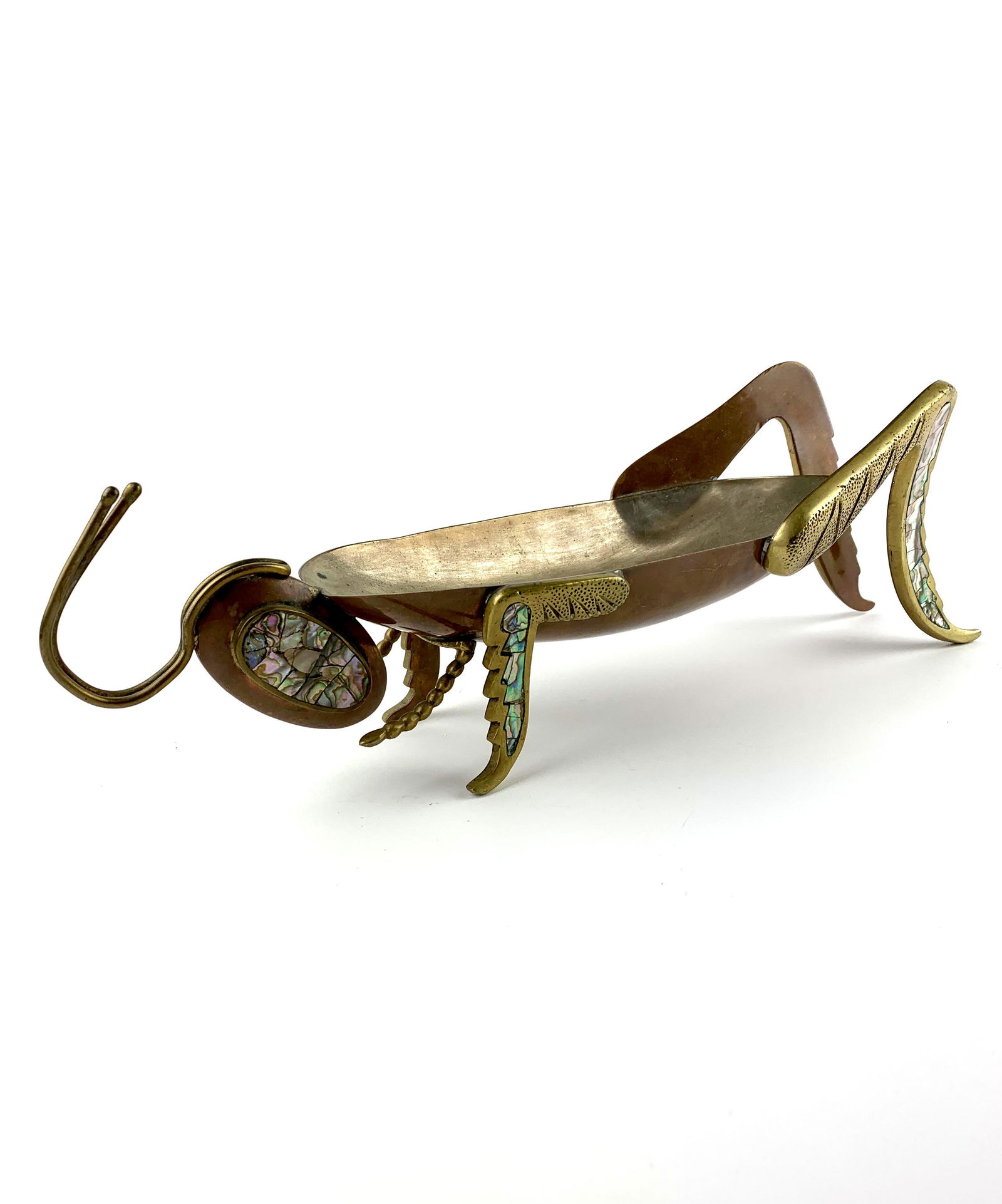 Mexican Studio Brass & Copper Cricket Tray (1 of 6)