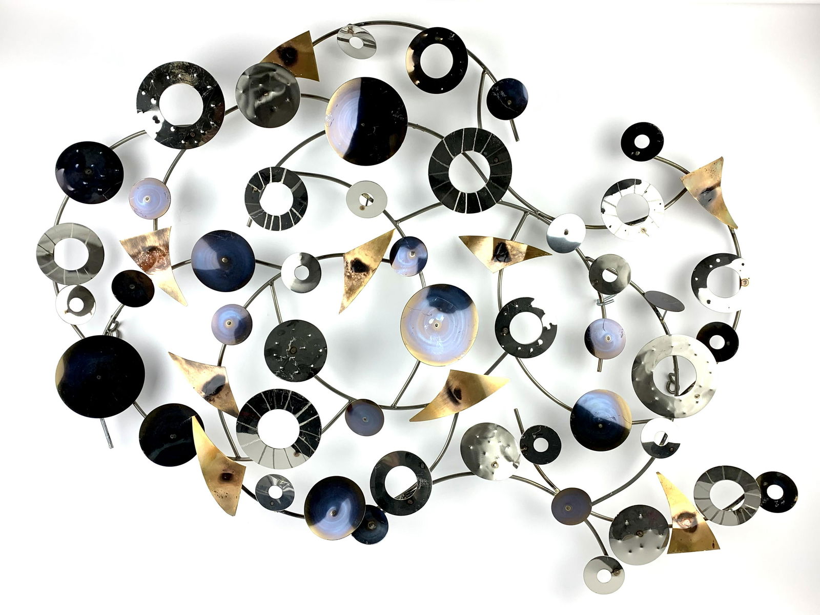 Curtis Jere Geometric Metal Wall Sculpture (1 of 6)