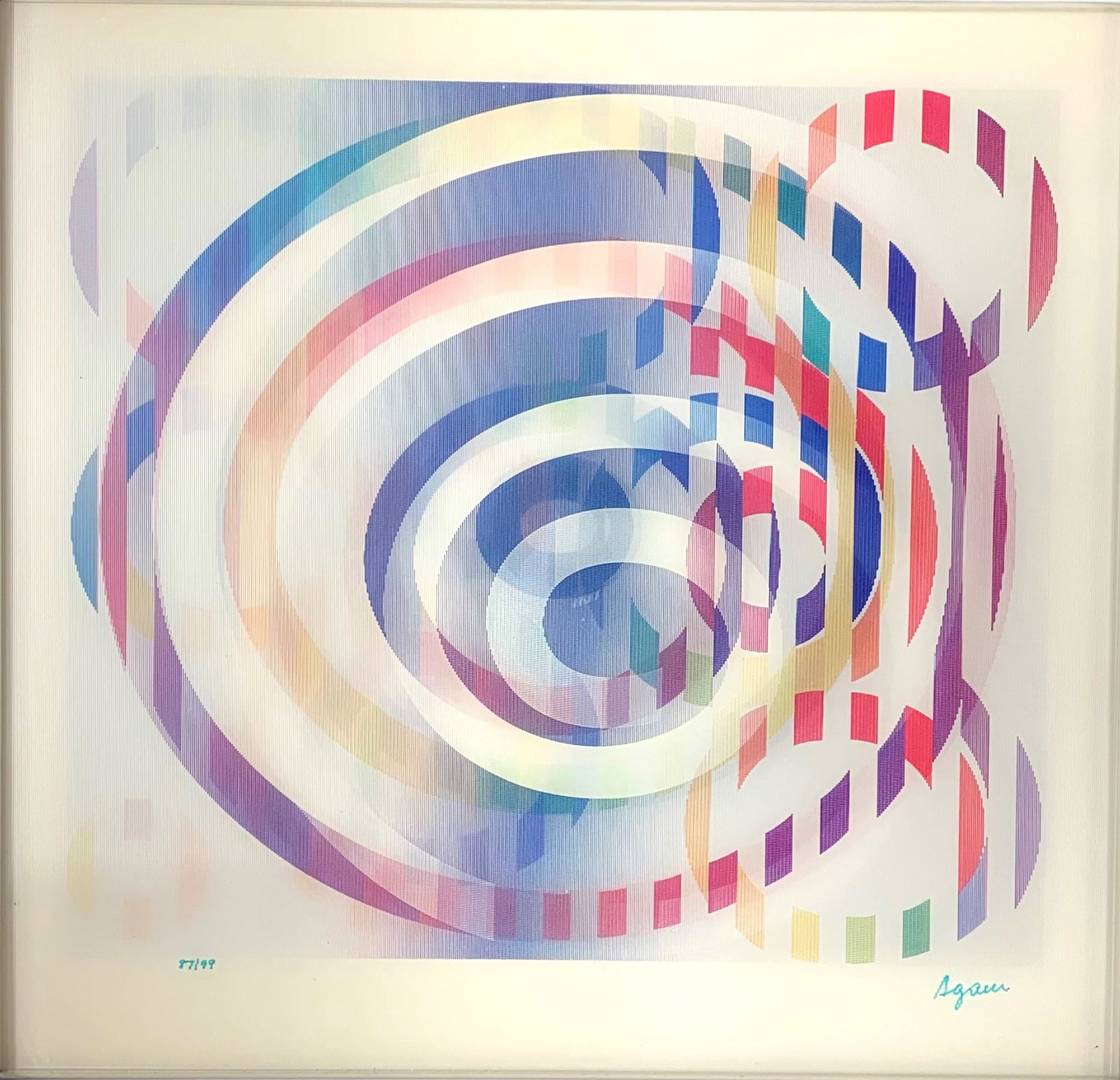 Yaacov Agam Israeli Op Art Signed 87/99 (1 of 6)