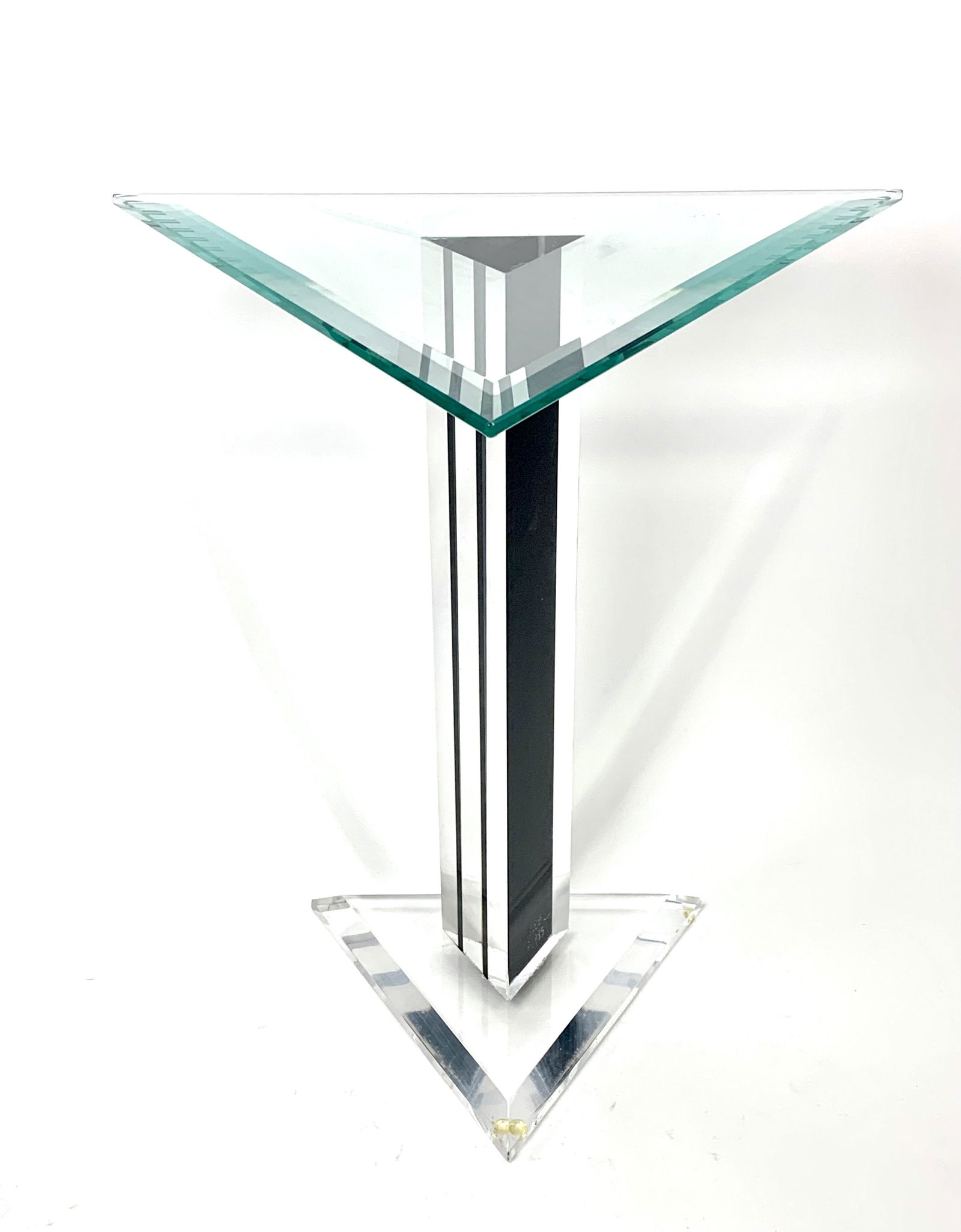 Vasa 1983 Post Modern Op Art Lucite Side Table (1 of 8)