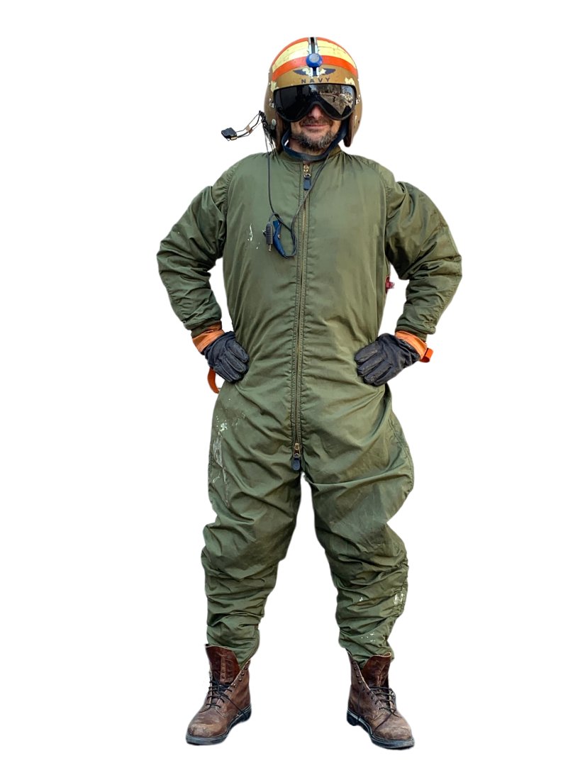 Vietnam Era Navy Flight Suit Gentex Helmet (1 of 13)