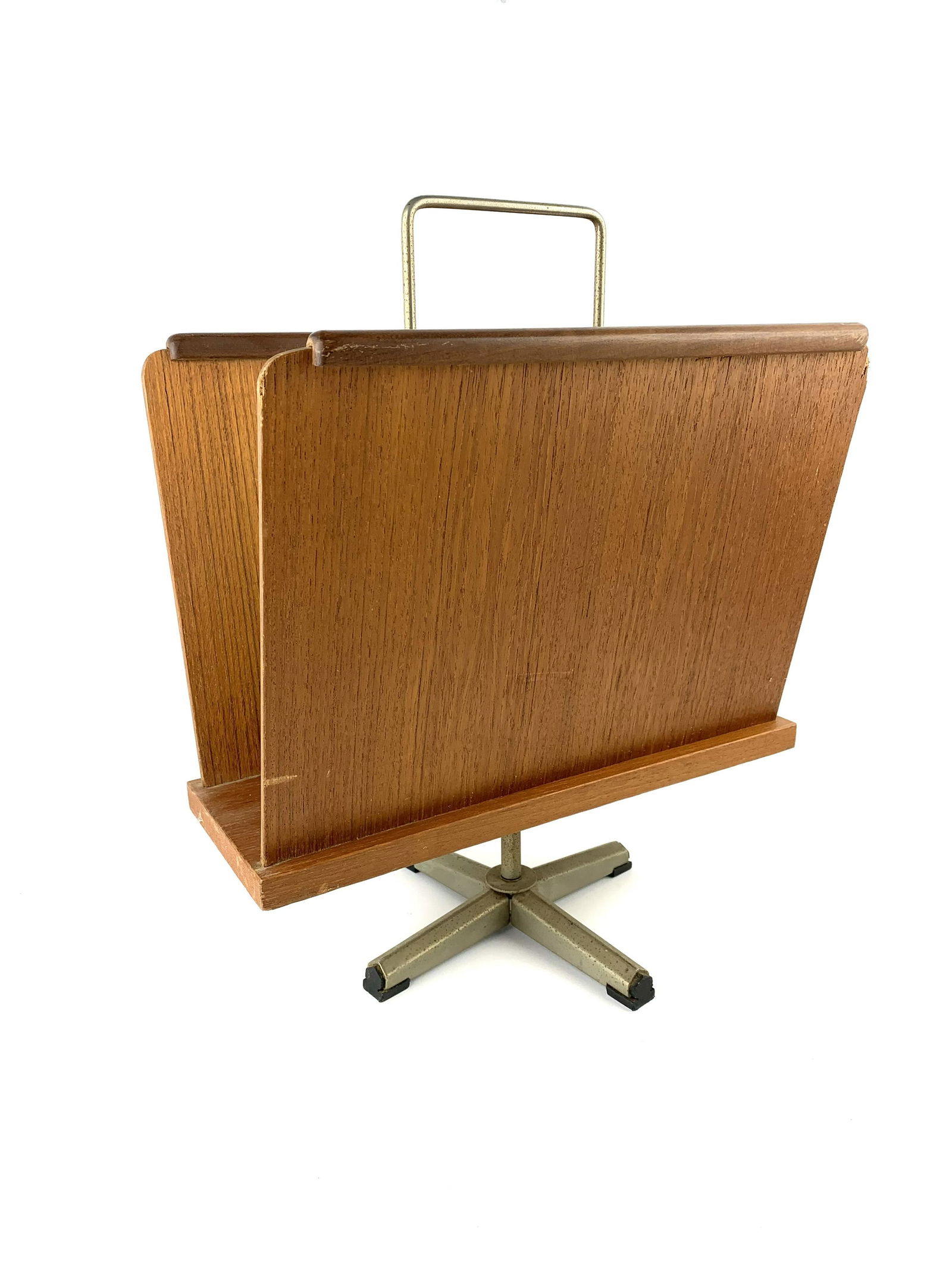 Scandinavian Modern Teak Magazine Rack MCM (1 of 8)