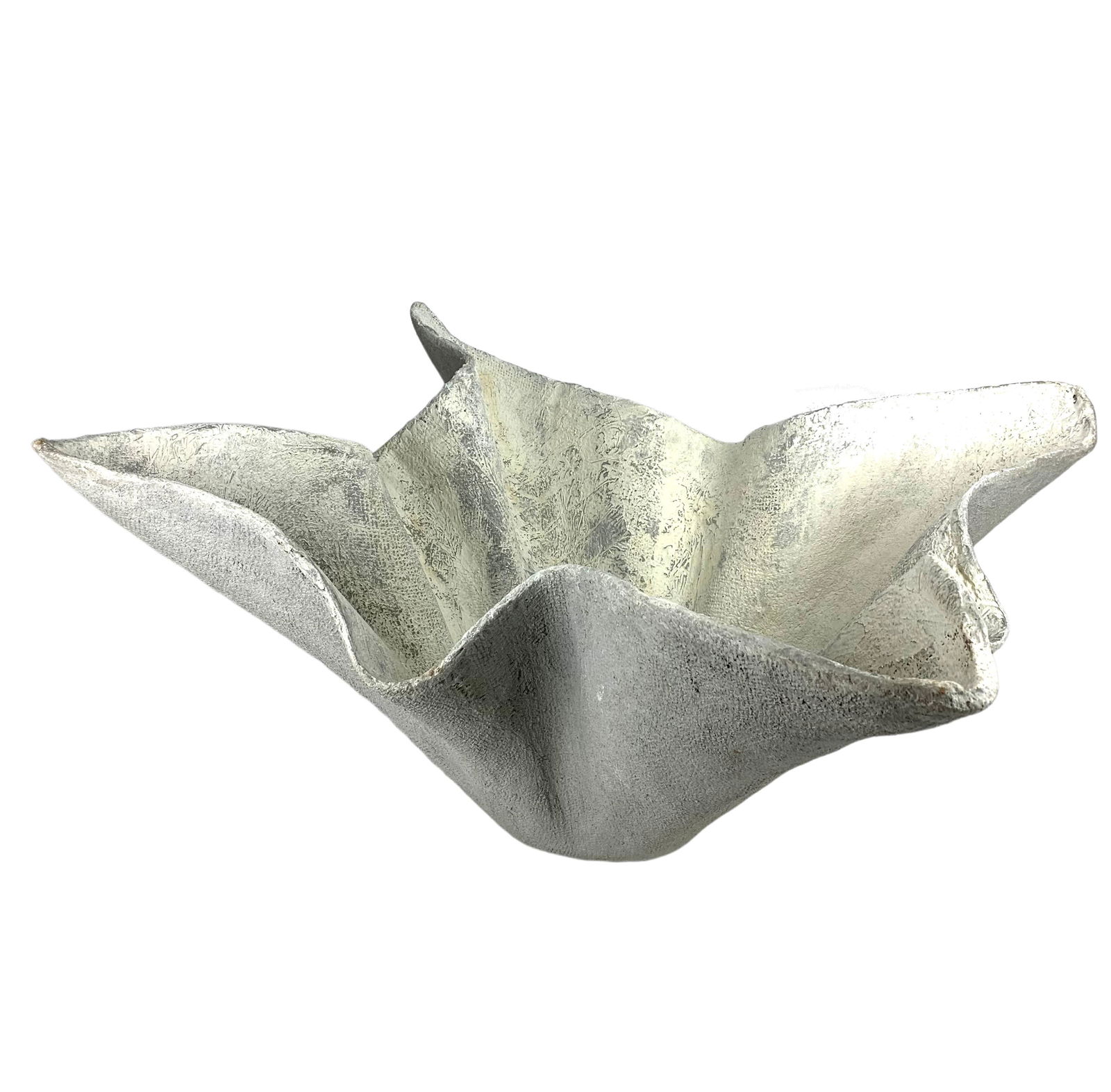 Willy Guhl Style Handkerchief Mesh Concrete Planter (1 of 8)