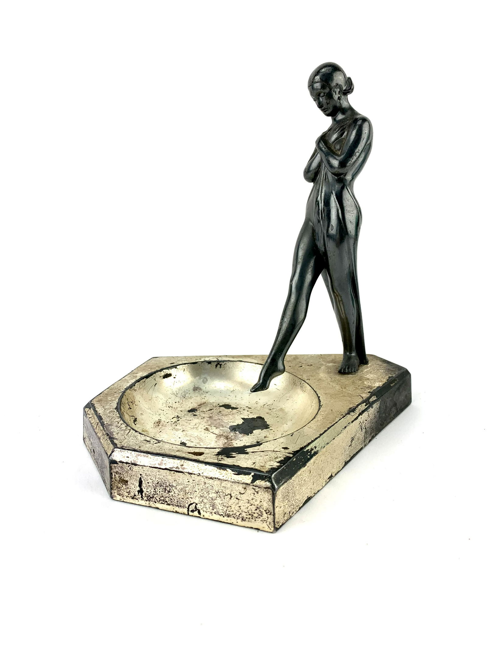 Pierre Le Faguays Style Figural Art Deco Ashtray (1 of 8)
