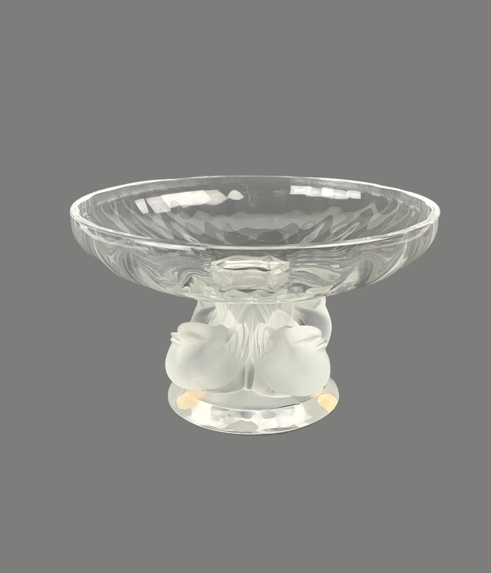 Lalique Nogent Crystal Bird Bowl Compote (1 of 5)