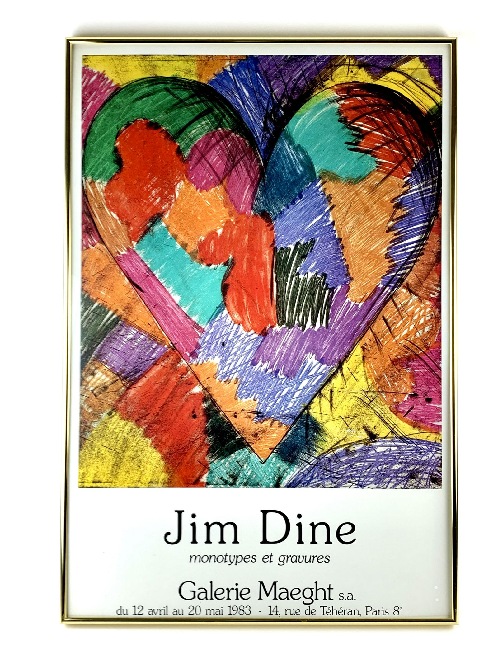 Jim Dine Heart Quilt Abstract Art Gallery Poster (1 of 5)