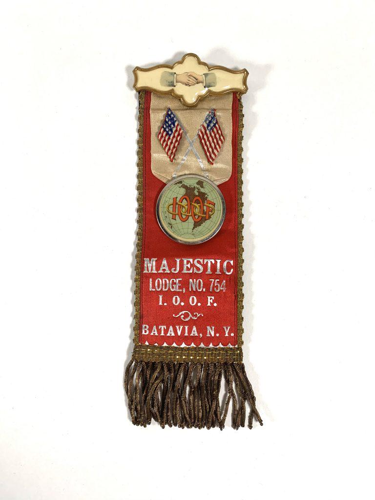 Vintage Odd Fellows 1.0.0.F. Lodge Pin & Ribbon (1 of 4)