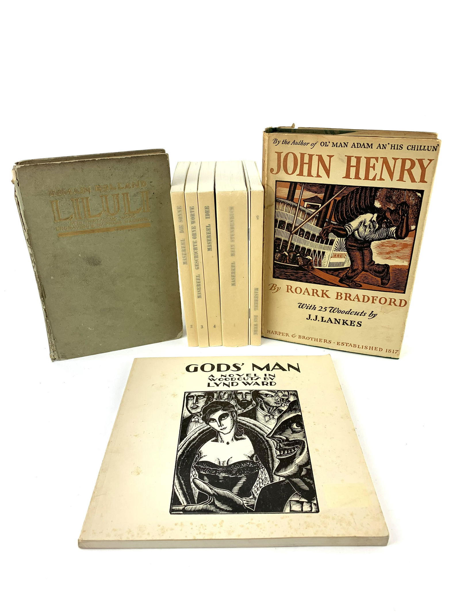 Vintage Woodcut Expressionism Book Group (1 of 10)