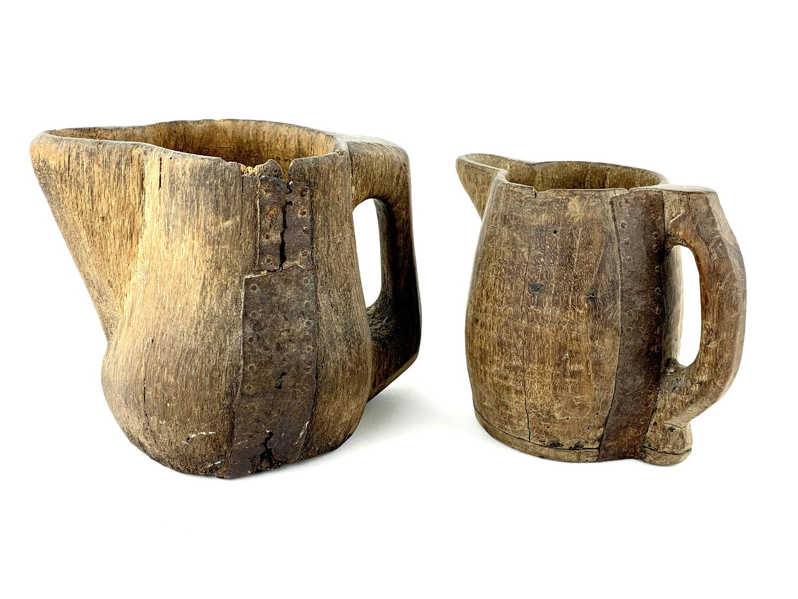 Primitive Wood Tankard Mug Pitchers (1 of 9)