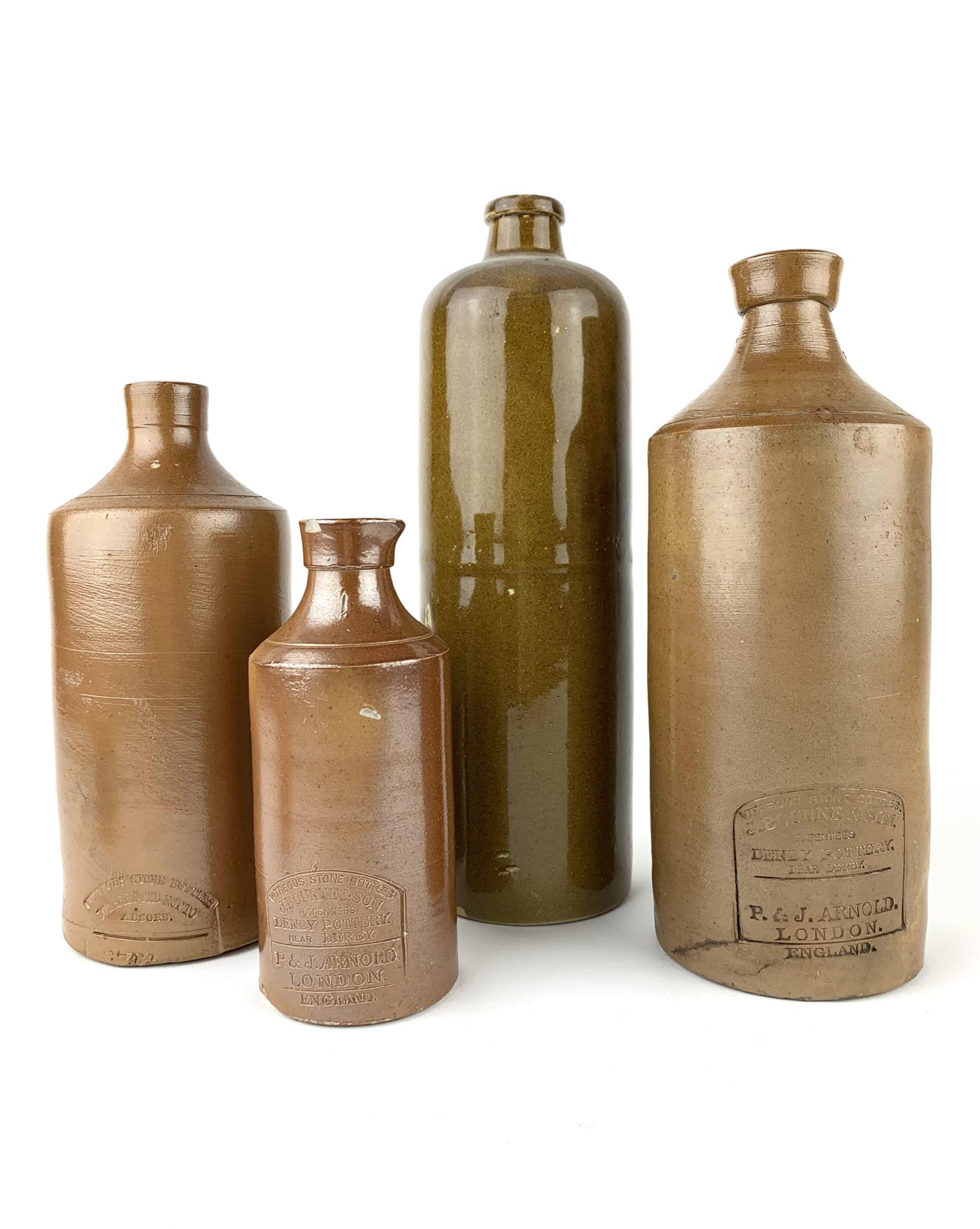 Antique English Stoneware Ink Bottles (1 of 9)