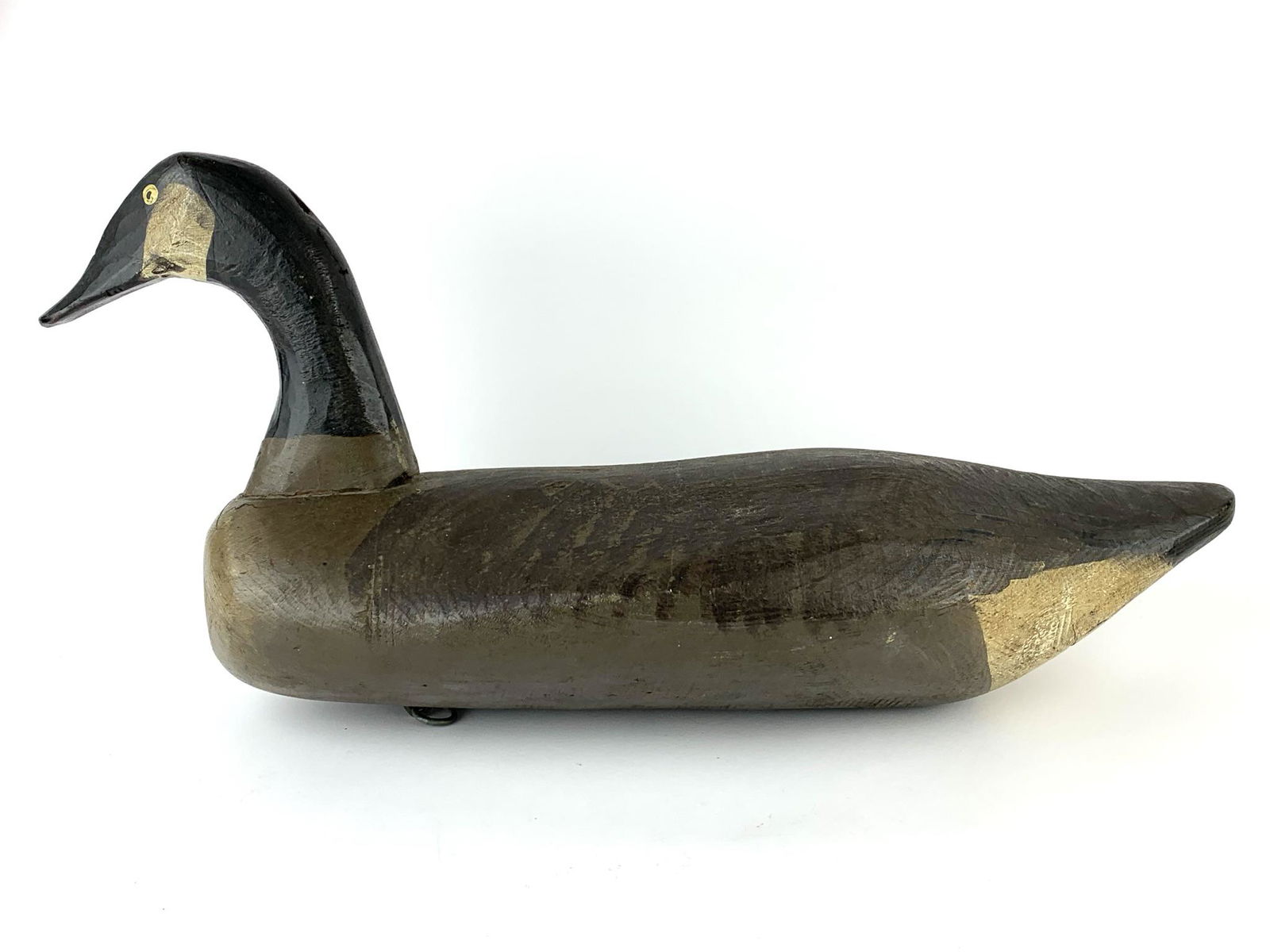 Antique Duck Decoy Large Wood Goose (1 of 7)