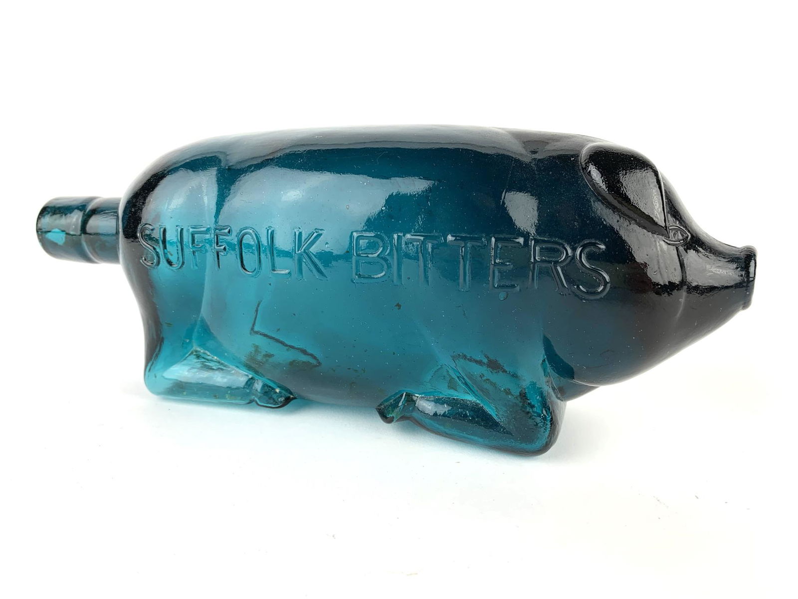 Suffolk Bitters Blue Pig Advertising Bottle (1 of 5)