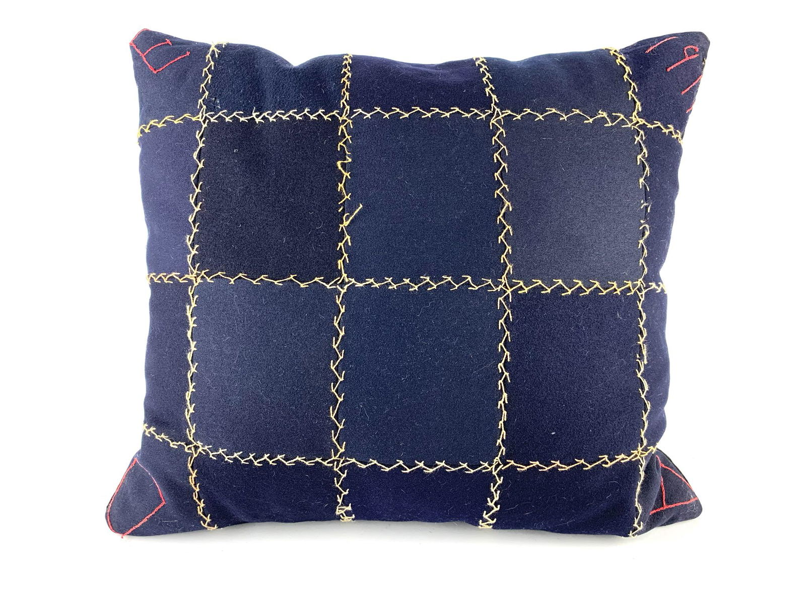 Antique Folk Art Cross Stitch 1911 Pillow (1 of 9)