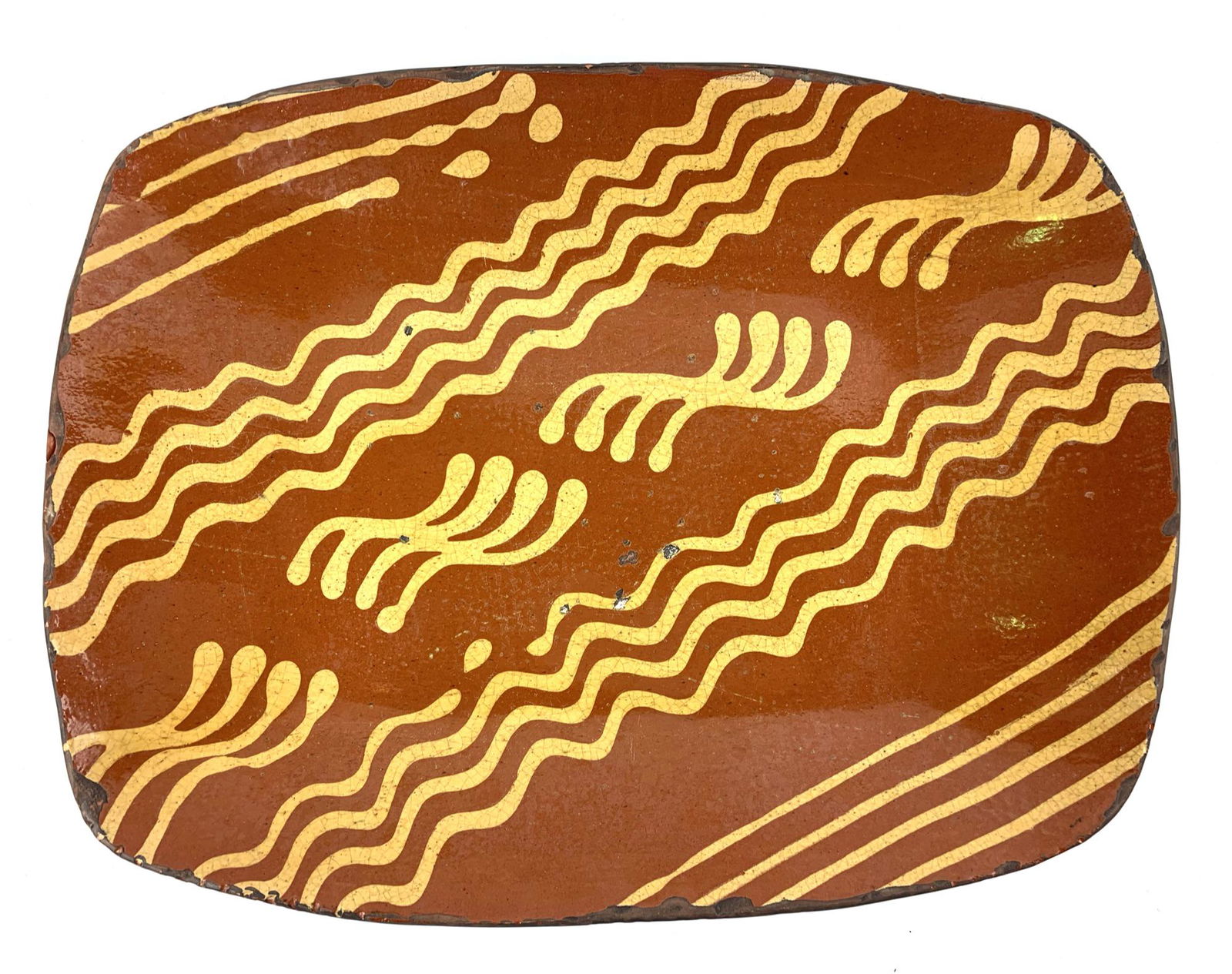 Vintage Greg Shooner Redware Tray Platter Centerpiece (1 of 9)