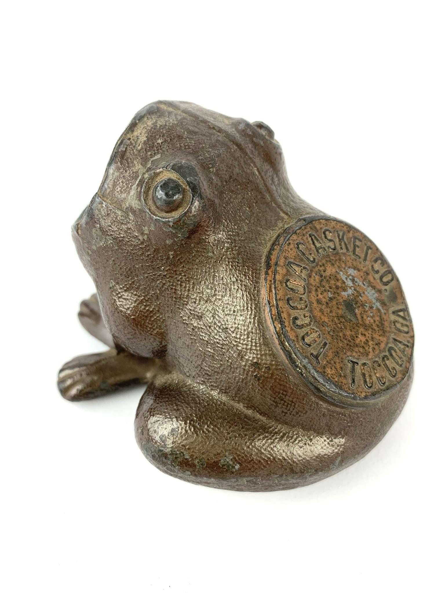 Toccoa Casket Co. Georgia Advertising Frog (1 of 6)