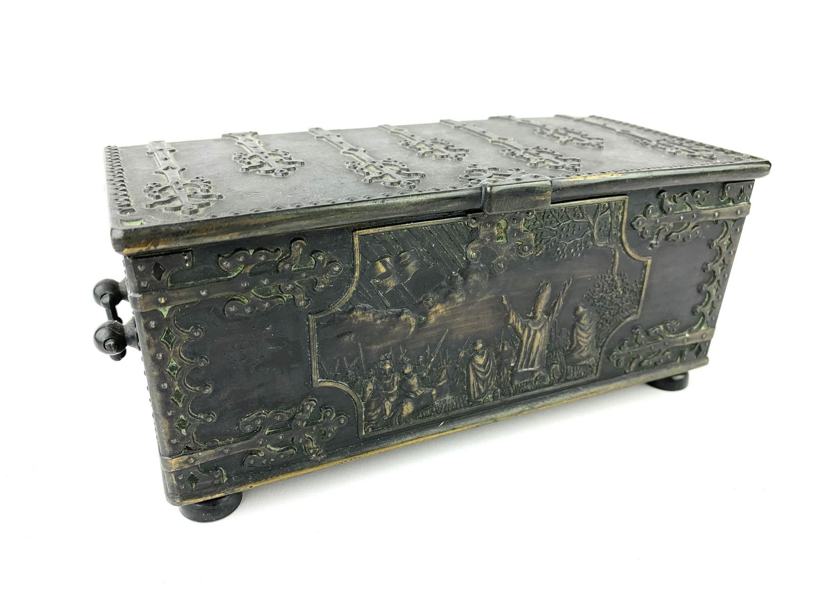 Antique Copenhagen Danish Bronze Casket Box (1 of 9)
