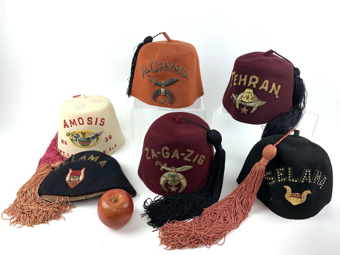 Fez Fraternal Hat Group Shriners Freemason (1 of 7)