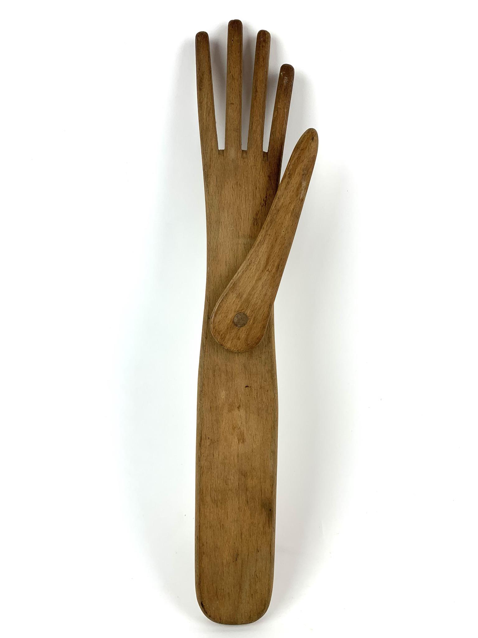 Antique Primitive Wood Glove Mold (1 of 5)