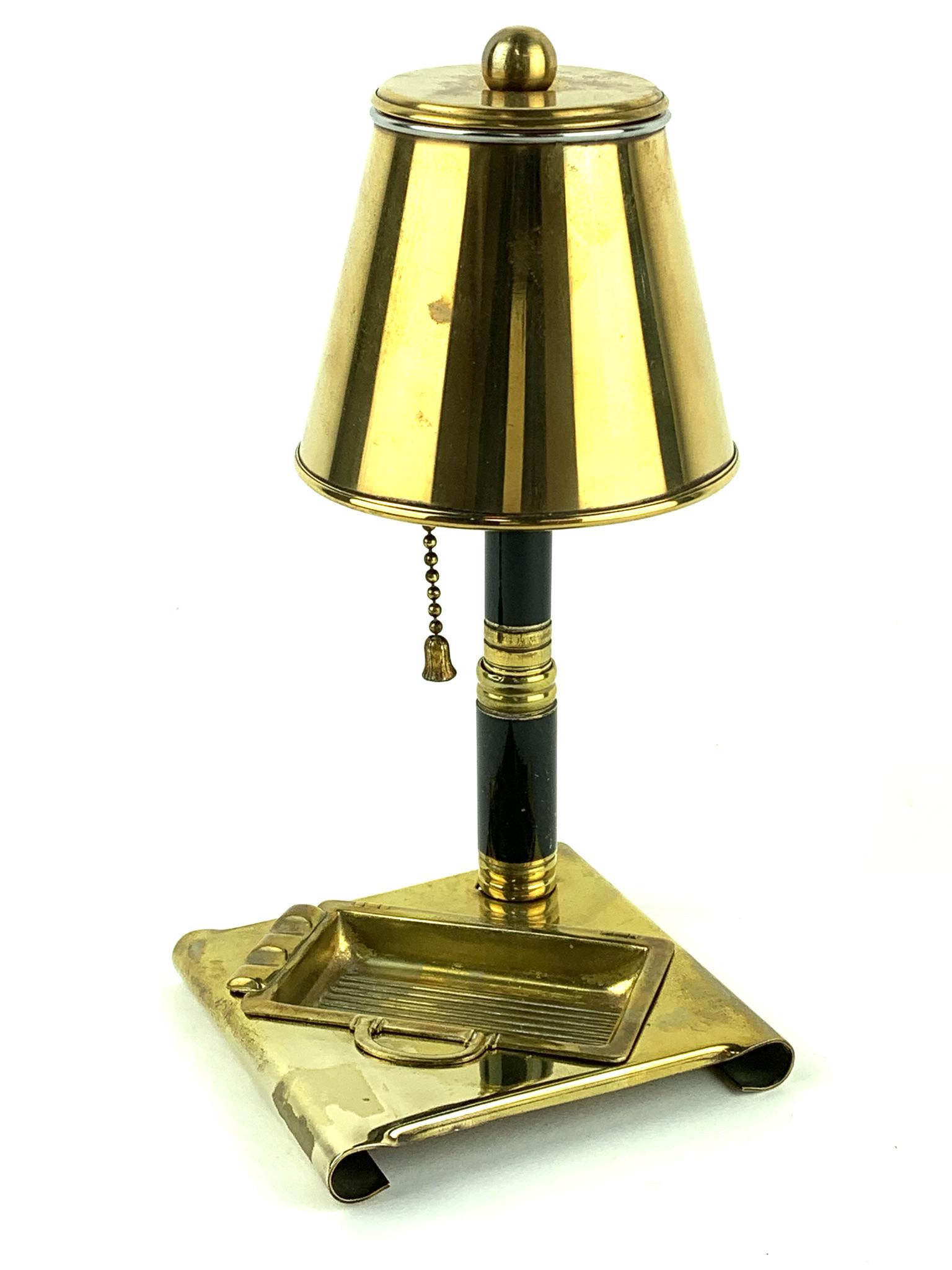 Art Deco Lamp Shape Cigarette Dispenser Ashtray (1 of 6)