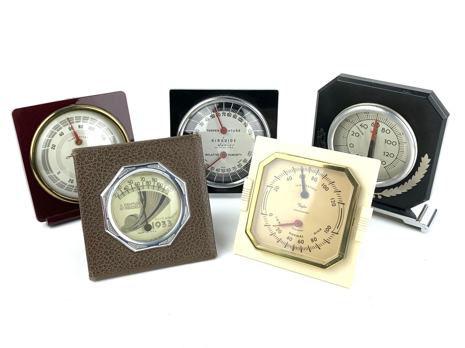 Art Deco Airguide Barometer Lot (1 of 5)