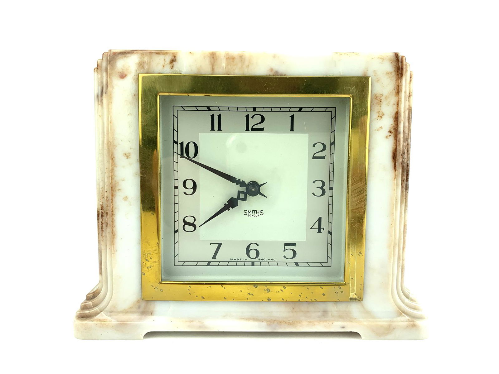 Smiths 30 hour Art Deco English Bakelite Clock (1 of 6)