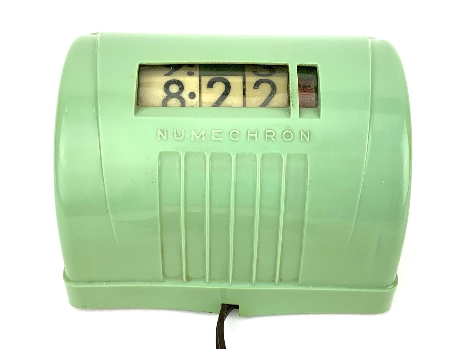 Art Deco Avocado Green Flip Clock (1 of 5)