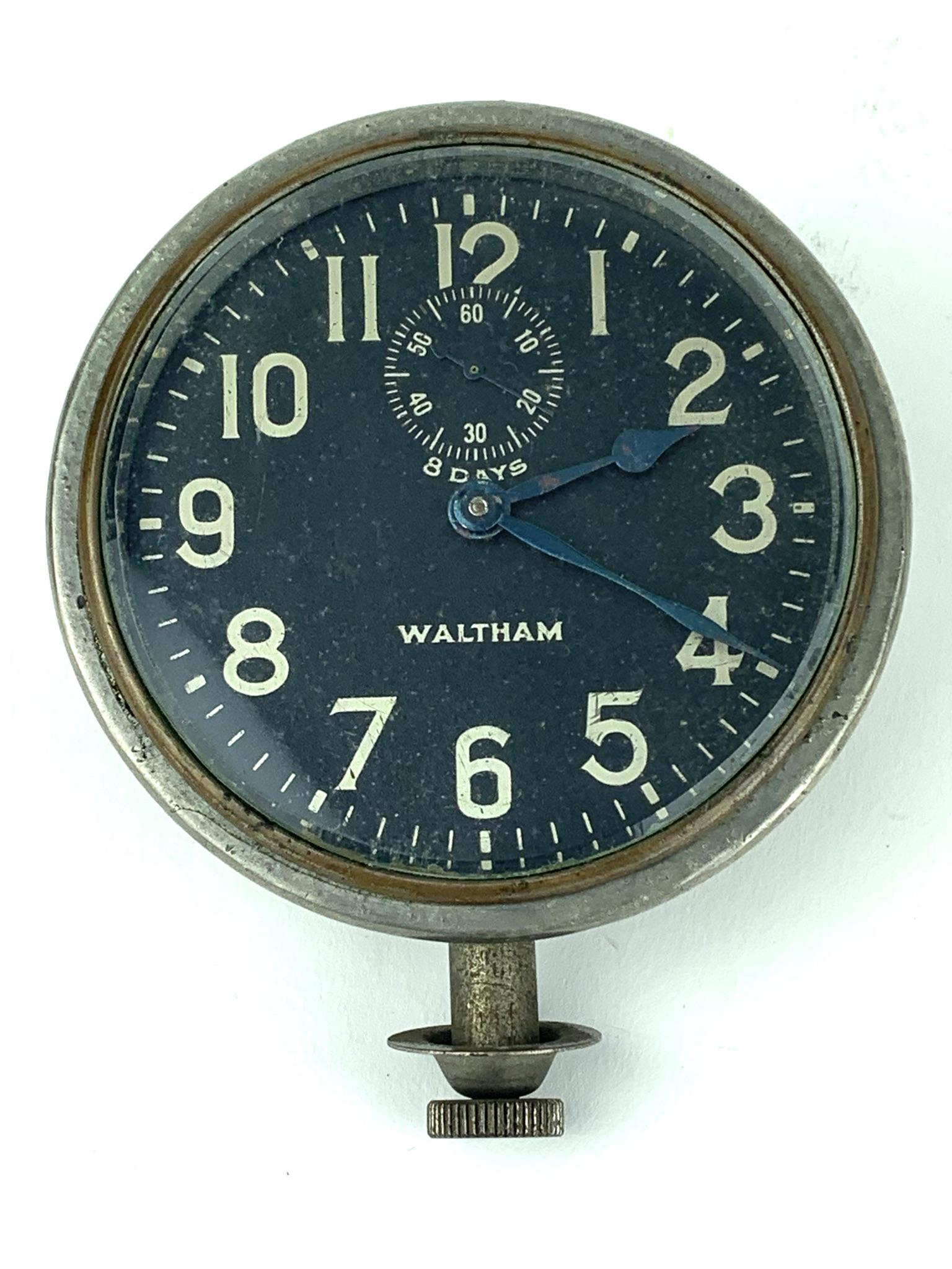Waltham 8 Day Aircraft Control Panel Clock (1 of 6)