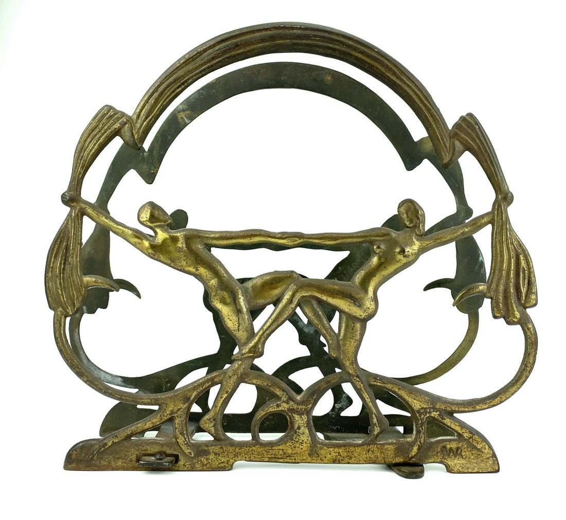 Seville Art Metal Studios 1928 Art Deco Magazine Rack (1 of 9)