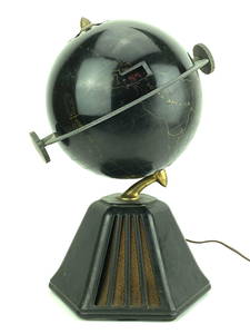 1933 Raymond Loewy Art Deco Old World Globe Radio