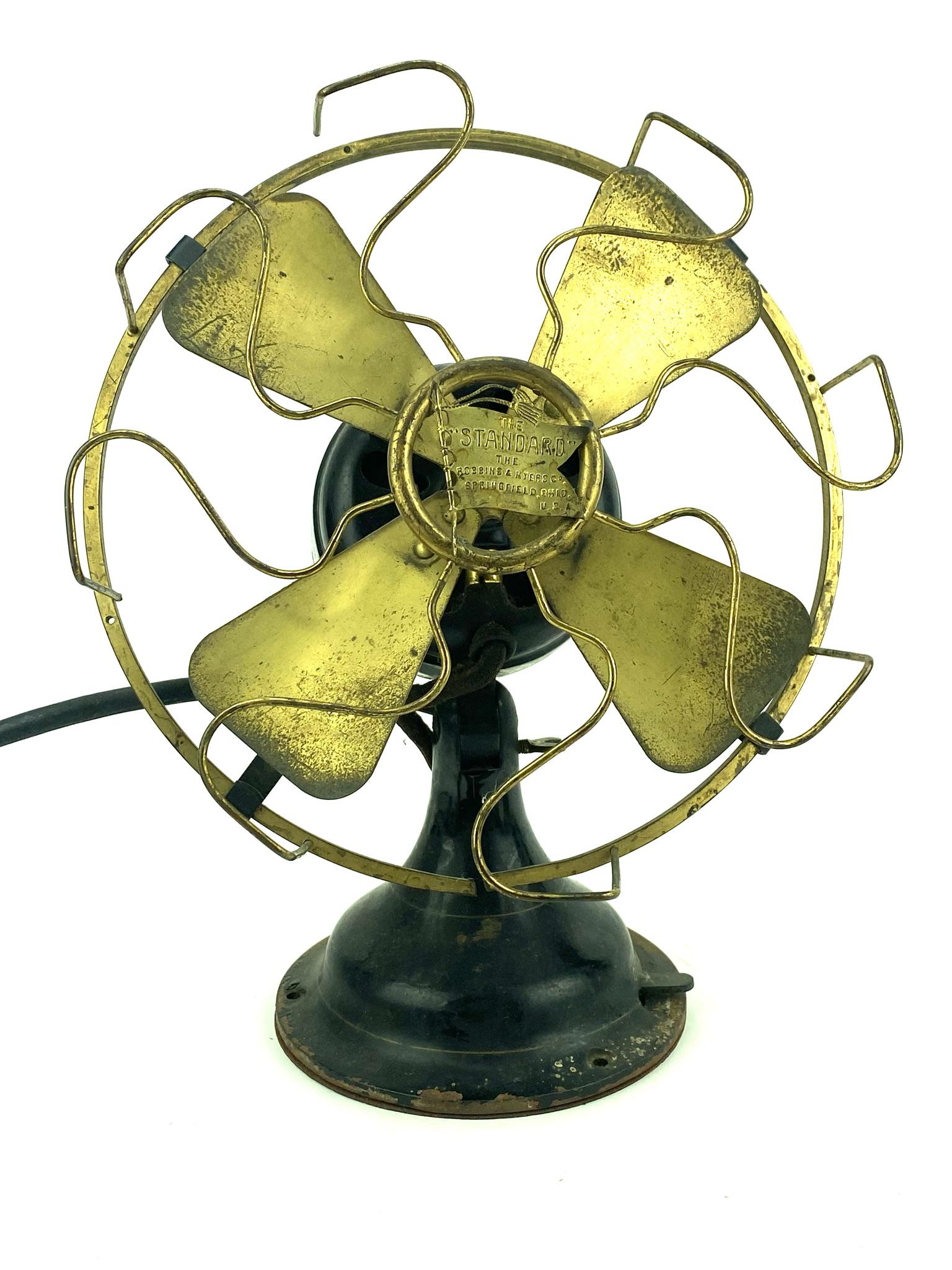 Robbins & Myers The Standard Brass Blade Electric Fan (1 of 10)