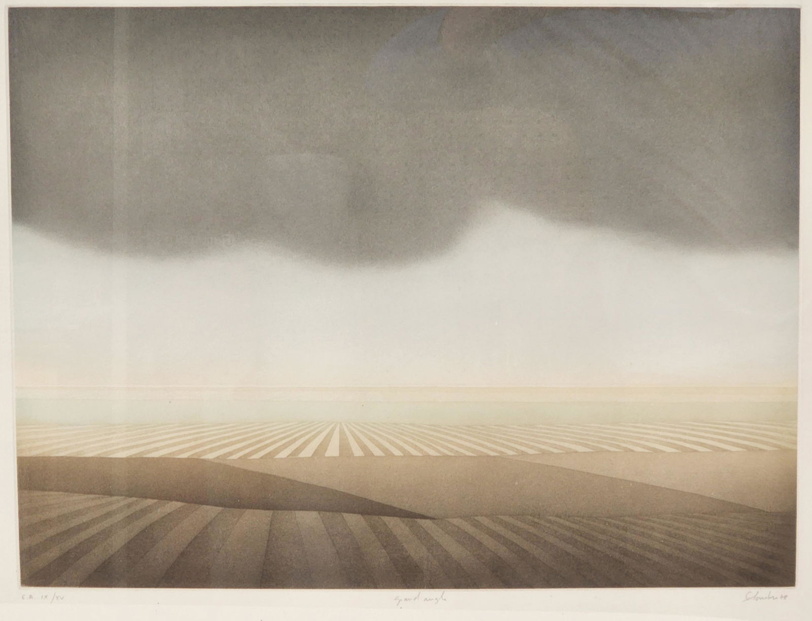 Jean Solombre 'Grand Angle' Signed Landscape Print (1 of 2)