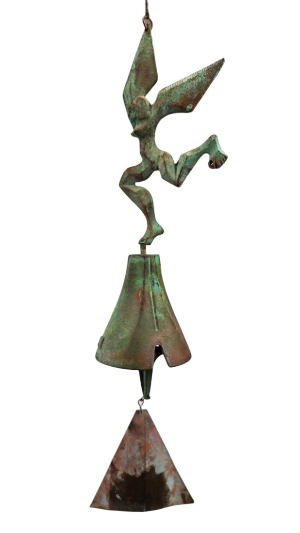 Bronze Figural Paolo Soleri Brutalist Wind Chime (1 of 11)