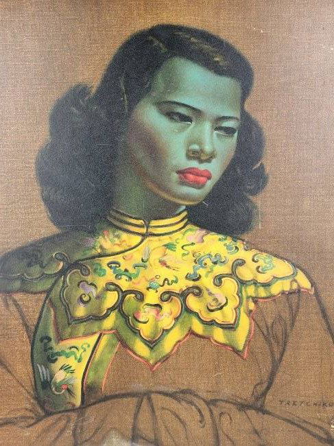 Mid Century Green Lady Tretchikoff Print (1 of 7)