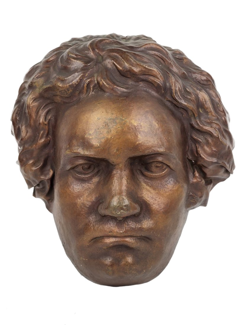 Vintage Beethoven  Hand Wrought Copper Wall Mask (1 of 6)