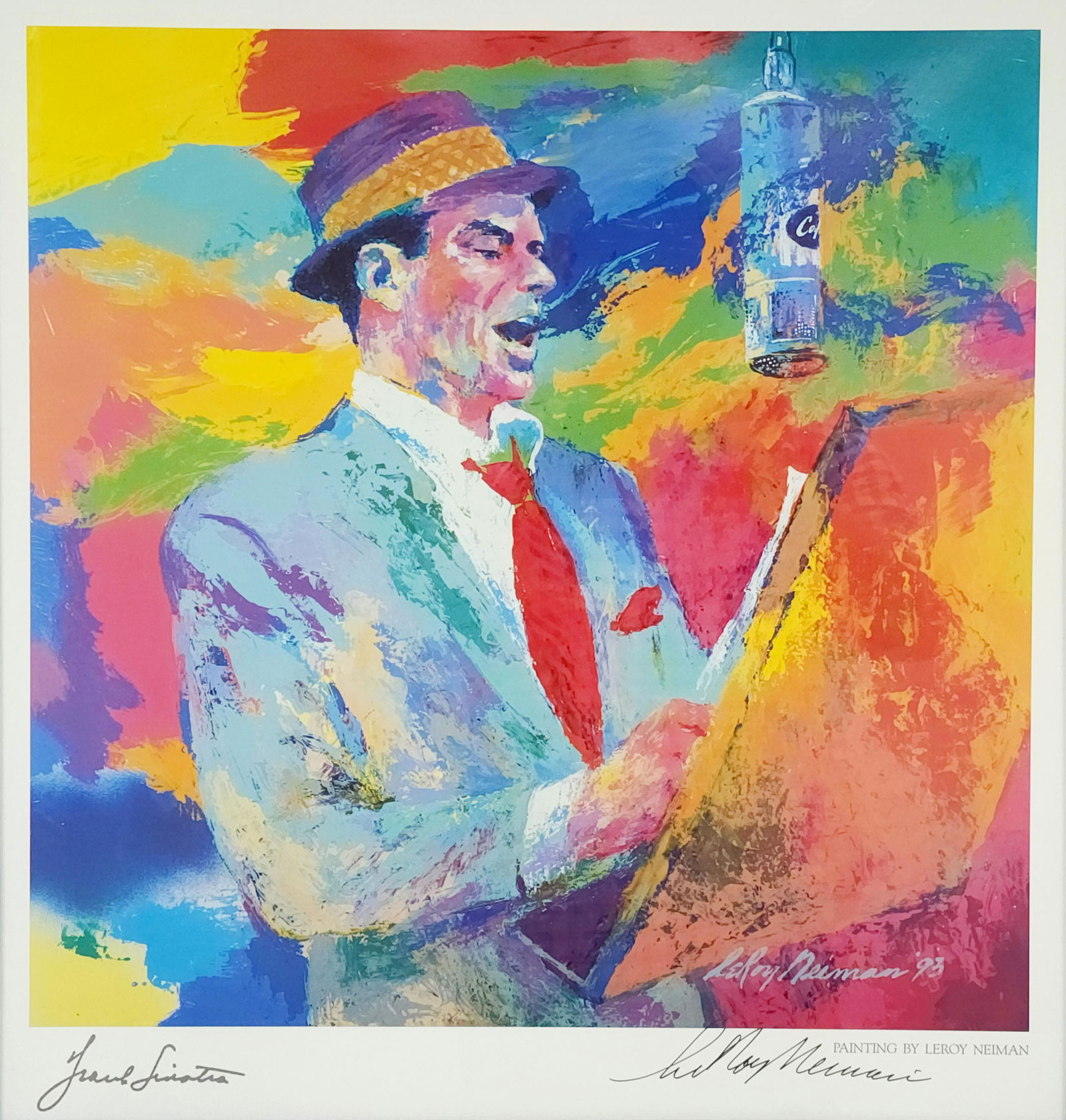 Leroy Nieman Signed Frank Sinatra Framed Lithograph (1 of 8)