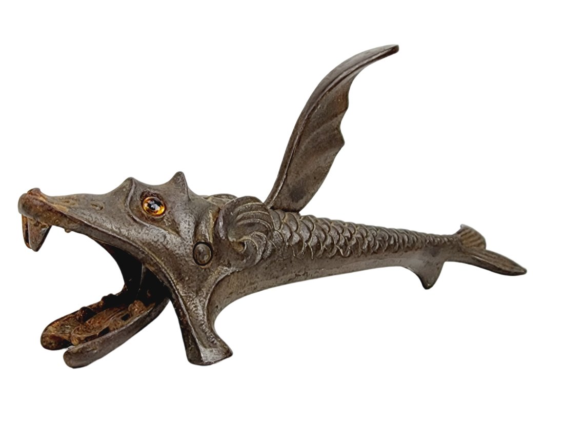 Antique English Glass Eye Fish Nutcracker (1 of 5)